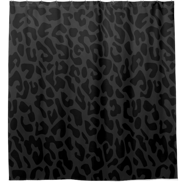 Cortina De Ducha leopardo negro (Anverso)