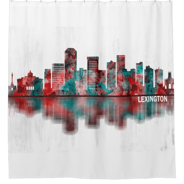 Cortina De Ducha Lexington Kentucky Skyline (Anverso)