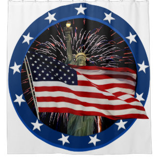 Cortina De Ducha Libertad americana