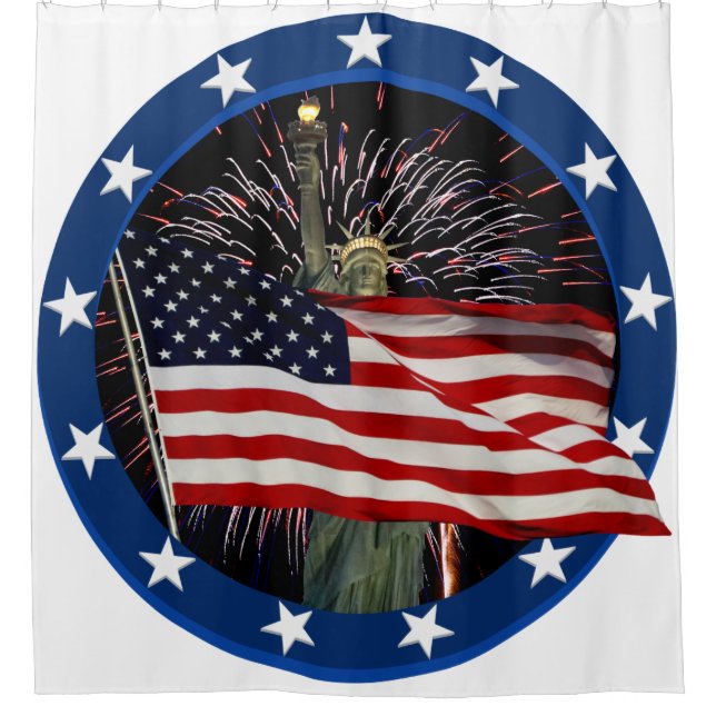 Cortina De Ducha Libertad americana (Anverso)