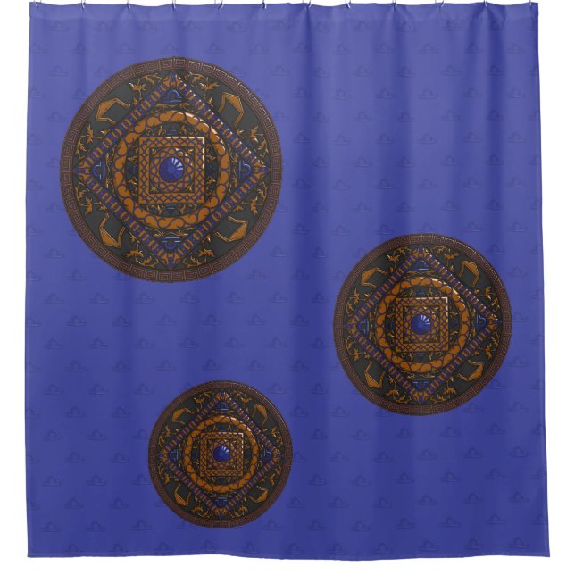 Cortina de ducha Libra Mandala (Anverso)