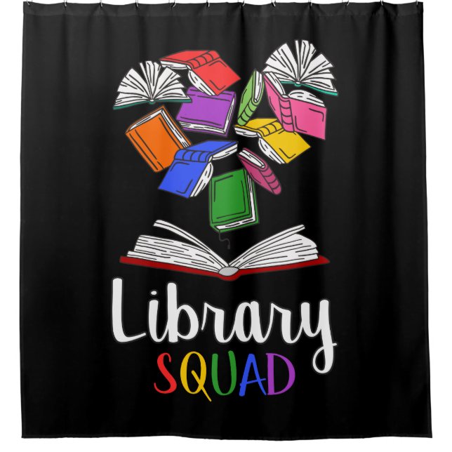 Cortina De Ducha Library Squad I (Anverso)