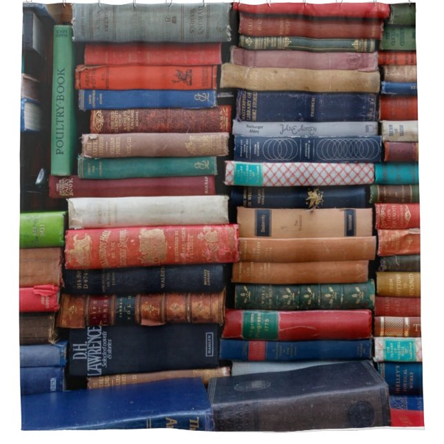 Cortina De Ducha Libros leer libros antiguos de amor (Anverso)