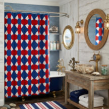 Life Preserver Nautical Shower Curtain