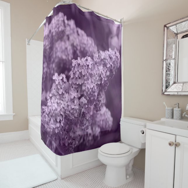 Cortina de ducha Lilac que florece (In situ)