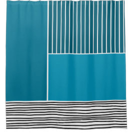 Cortina De Ducha Líneas abstractas