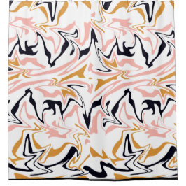 Cortina De Ducha Líneas abstractas modernas