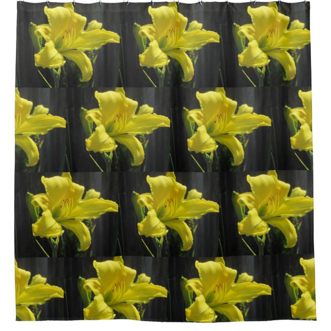 Cortina De Ducha Lirio amarillo (Anverso)