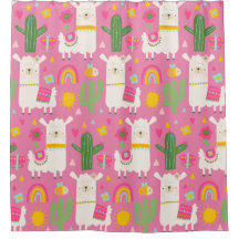 Llamas lluvias Cactus verdes brillan crudo rosado