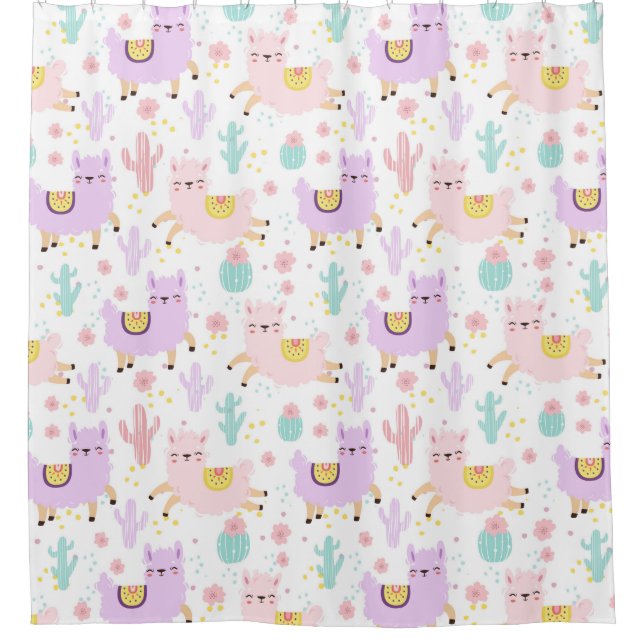 Cortina De Ducha Lllama/Alpaca (Anverso)