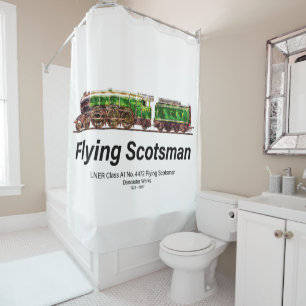 Cortina De Ducha Locomotora inglesa de vapor Flying Scotsman Steam