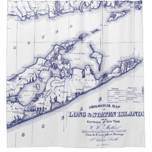 Cortina De Ducha Long Island The Hamptons Map VC