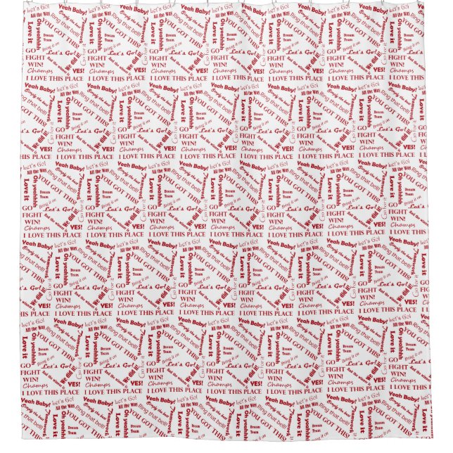 Cortina De Ducha Los fans saludan las palabras de aliento (Anverso)