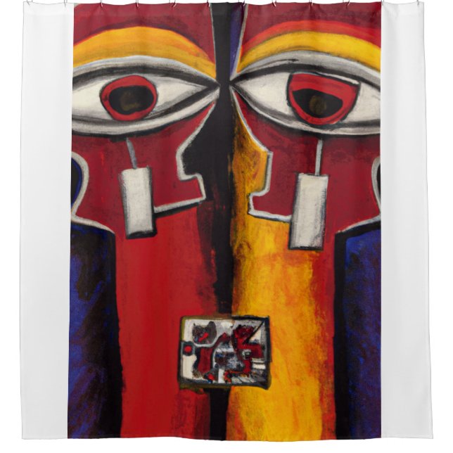 Cortina De Ducha los ojos de hiper chip (Anverso)