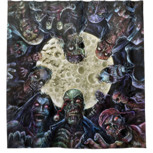 Cortina De Ducha Los zombis atacan (la horda del zombi)