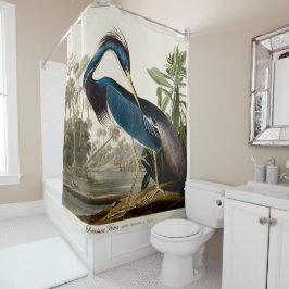 Cortina De Ducha Louisiana Heron, 1834, Desde los pájaros de Améric