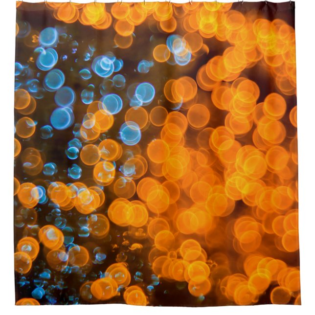 Cortina De Ducha Luces de bokeh para navidades (Anverso)