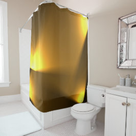 Cortina De Ducha Luces doradas