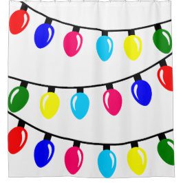 Cortina De Ducha Luces navidades