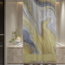 Lujo Elegante Amarillo Gris Oro Marble Efecto Nomb
