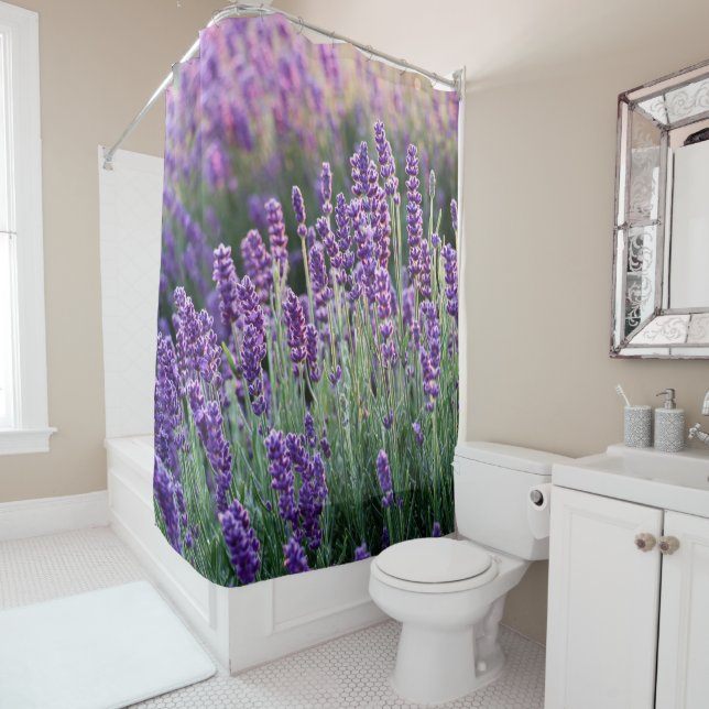 Cortina De Ducha Lujoso Lavanda  (In situ)