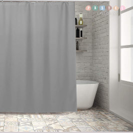Cortina De Ducha Luz Gris Pastel de Acero Gris Suave Sólido