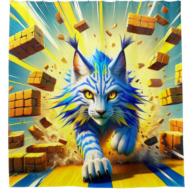 Cortina De Ducha Lynx Artwork (Anverso)