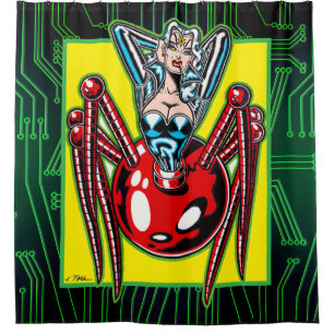 Cortina De Ducha Madam Mechanism™/Mecha Araña