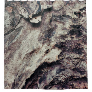 Cortina De Ducha Madera de textura natural áspera