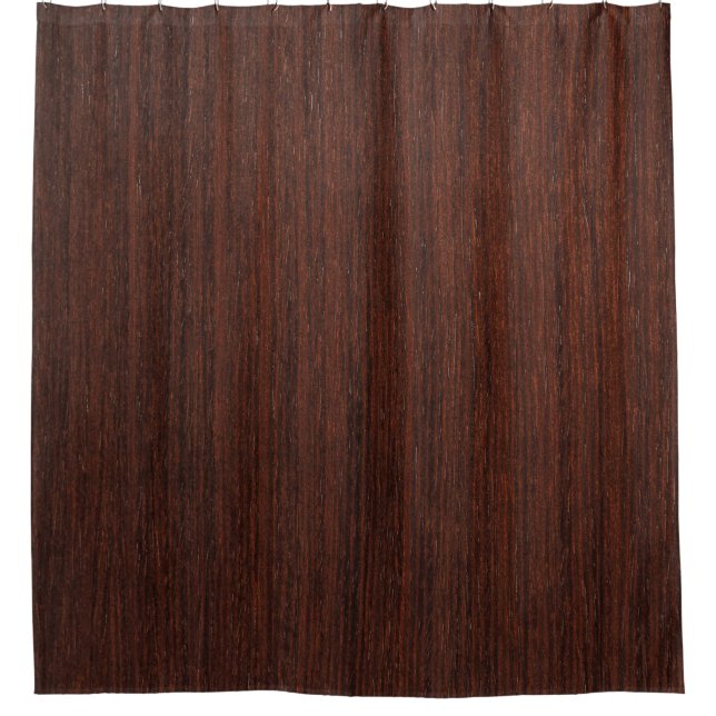 Cortina De Ducha Madera oscura marrón transparente (Anverso)