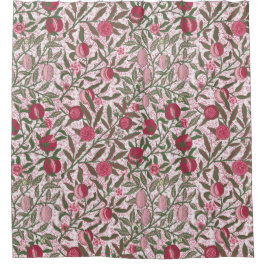 Cortina de ducha magenta de William Morris