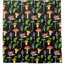 Magia del Bosque Profundo: Hongos Coloridos sobre 