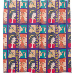 CORTINA DE DUCHA MAKEUP ANIME AMIGOS