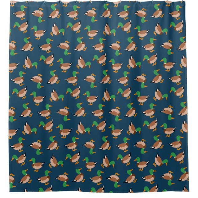Cortina de ducha Mallard Ducks (Anverso)