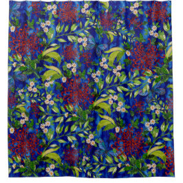 Cortina De Ducha Mamáes Fuji Daisies y Butterflies