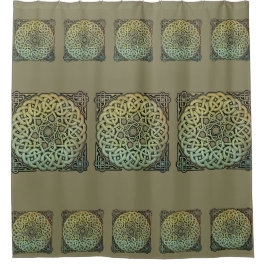 Cortina De Ducha Mandala de Knotwork del Celtic