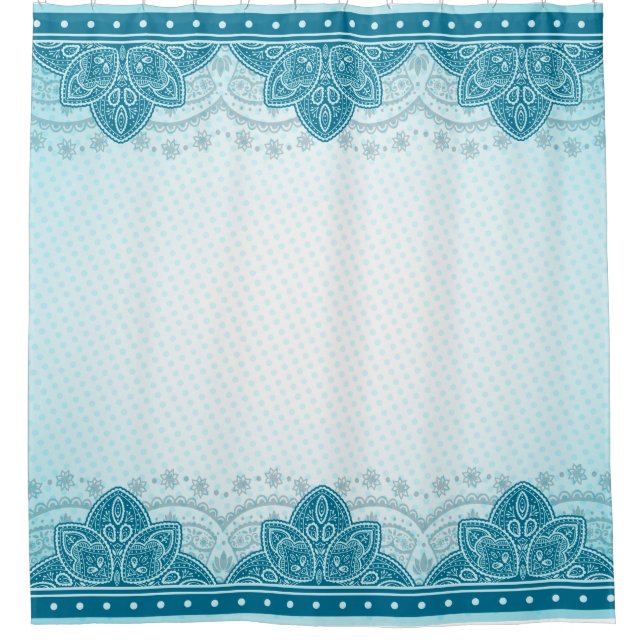 Cortina De Ducha Mandala paisley (Anverso)