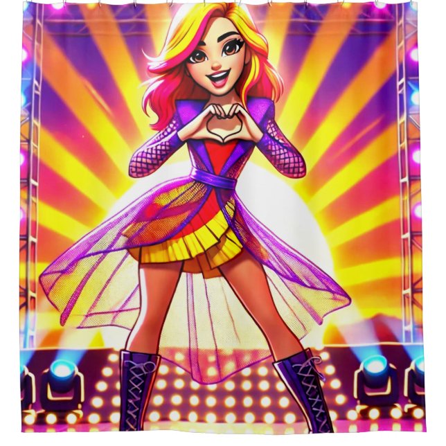 Cortina De Ducha Manos del corazón (Anverso)