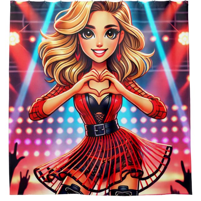 Cortina De Ducha Manos del corazón (Anverso)