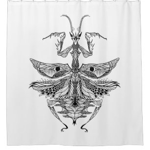 Cortina De Ducha Mantis religiosa inspirada