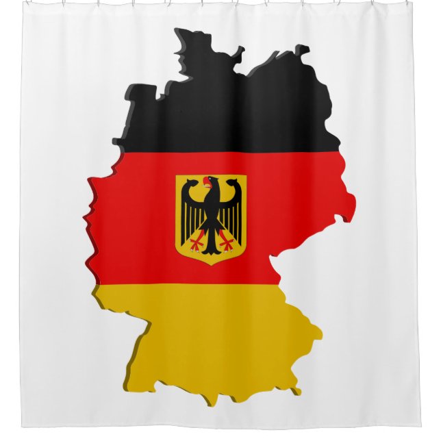 Cortina De Ducha Mapa de Alemania (Anverso)
