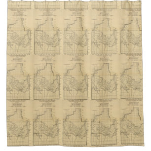 Cortina De Ducha Mapa de época del Gran Cañón (1908)