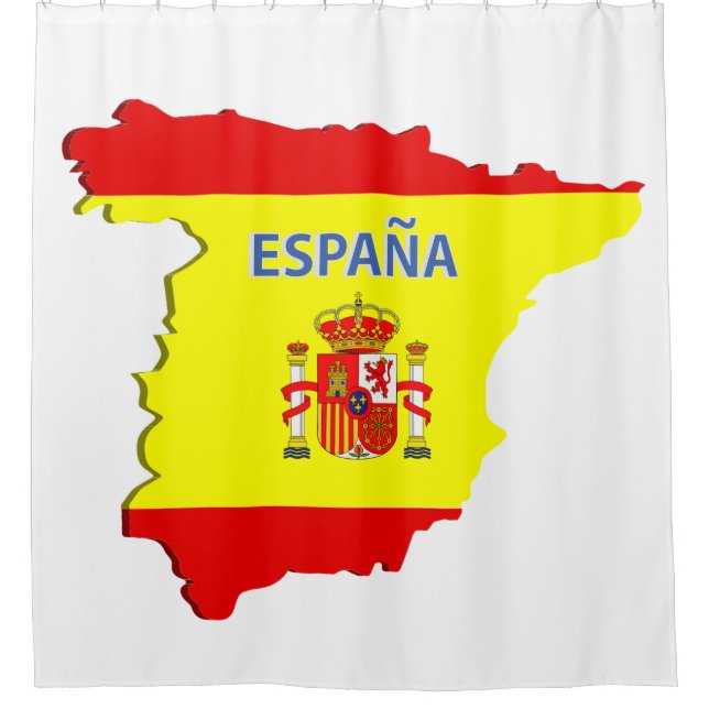Cortina De Ducha Mapa de España (Anverso)