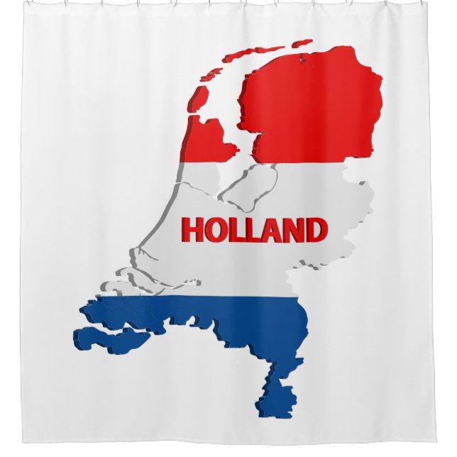 Cortina De Ducha Mapa de Holland (Anverso)