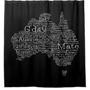 Cortina De Ducha Mapa de jerga de Australia