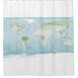 Cortina De Ducha Mapa del Explorador de la superficie terrestre