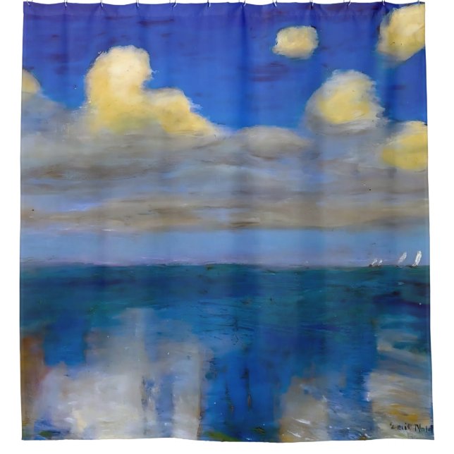 Cortina De Ducha Mar Rojo | Emil Nolde | (Anverso)
