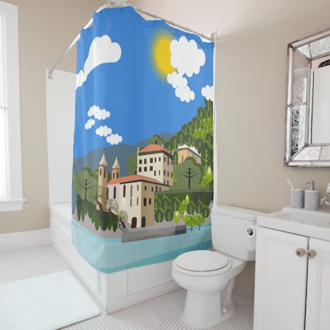 Cortina De Ducha Mar y playa (In situ)