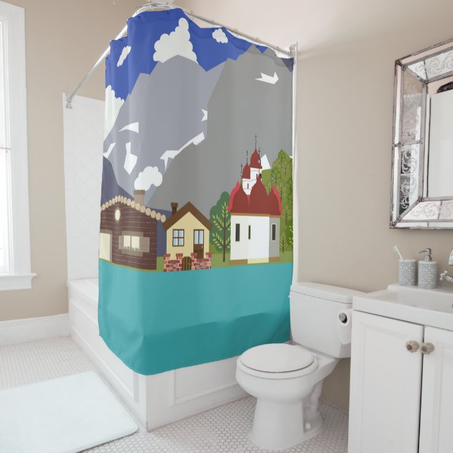 Cortina De Ducha Mar y playa (In situ)