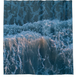 Cortina De Ducha Maravillosas olas azules